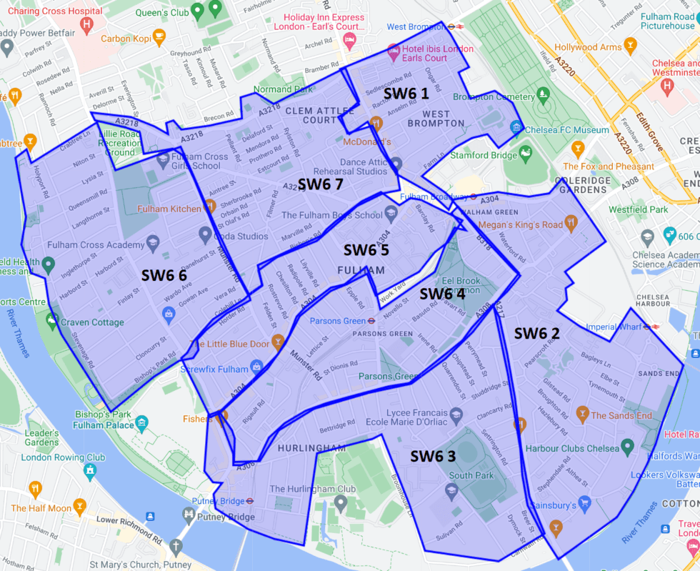 GATE Leaflet Distribution Fulham SW6 5star rated distribution
